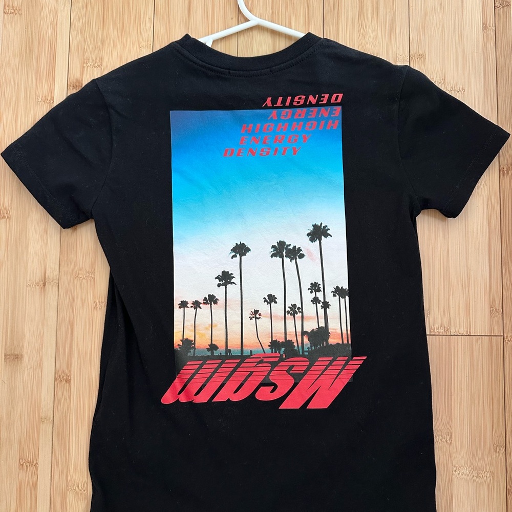 MSGM Kids Black T-Shirt